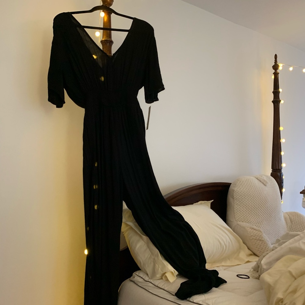 Flowy Black Summer/Fall jumpsuit